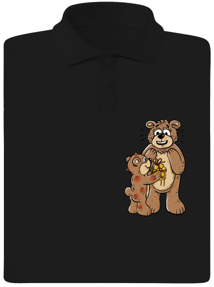 Hrdí rodičia pánska polokošeľa Black