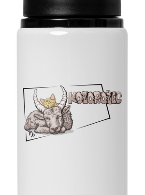 Mačací horoskop: Kozorožec flaša na vodu White