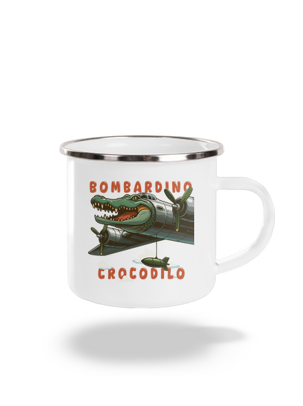 Bombardino Crocodilo – Italian Brainrot plecháčik White