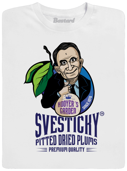 Švestičky pánske dlhý rukáv White