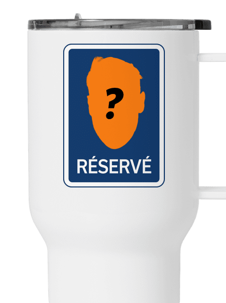 Značka réservé termohrnček White
