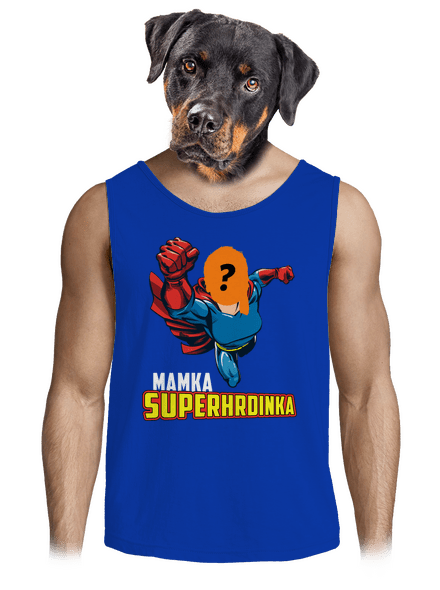 Mamka superhrdinka pánske tielko Royal Blue