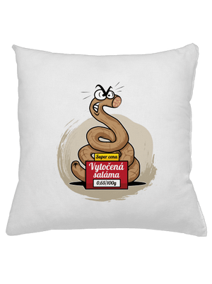 Vytočená saláma vankúš White