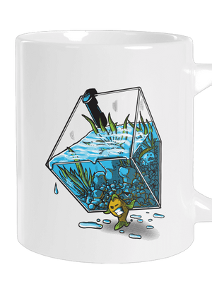 Migrujúca rybka veľký hrnček White