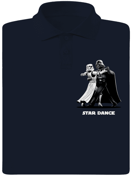 Star dance pánska polokošeľa Navy Mal