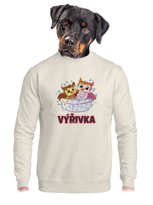 unisex mikina bez kapucne