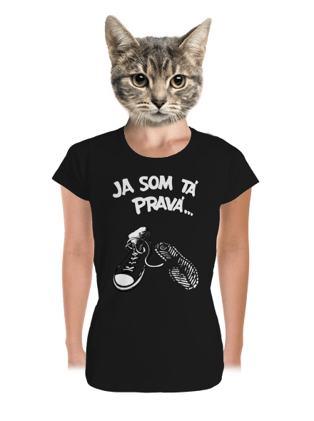 Hľadám tú pravú dámske tričko prémium Black