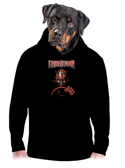 Starmageddon pánska mikina klokanka Black