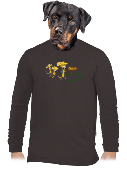 Beží líšky k táboru pánske dlhý rukáv Bear Brown