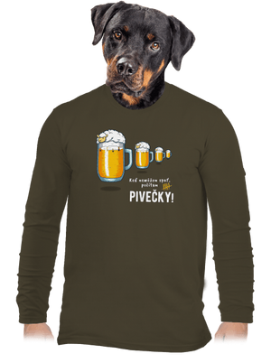 Pivečka pánske dlhý rukáv Urban Khaki