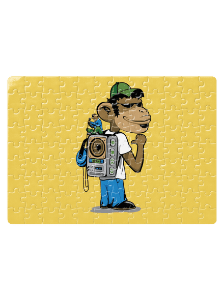 Boombox backpack puzzle White