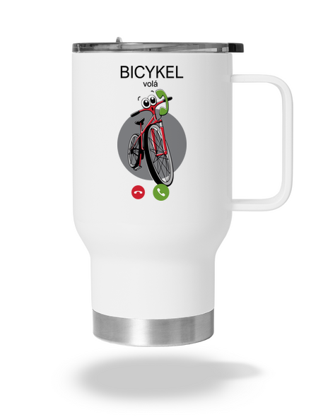 Bicykel volá termohrnček White