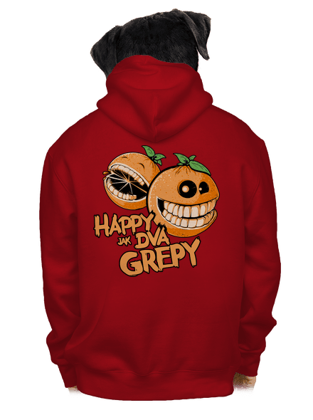 Happy grepy pánska mikina na zips Red