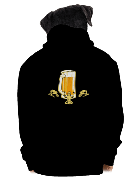 Piviště pánska mikina na zips Black