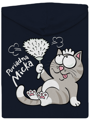 Macko a Micka dámska mikina na zips Navy Mal