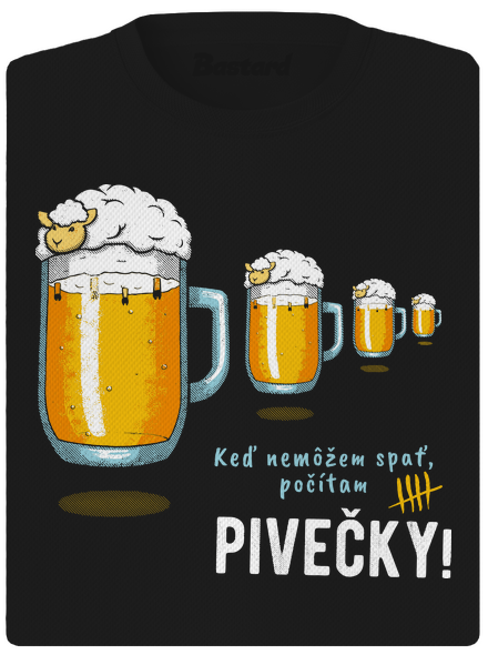 Pivečka dámske športové tričko Black