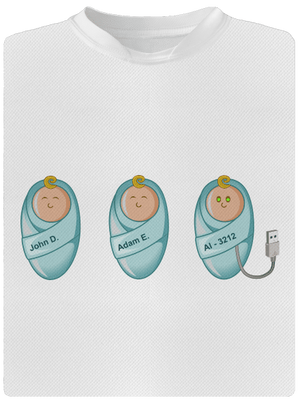 AI baby detské športové tričko White