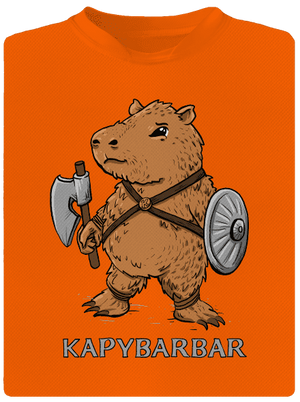 Kapybarbar detské športové tričko Neon Orange