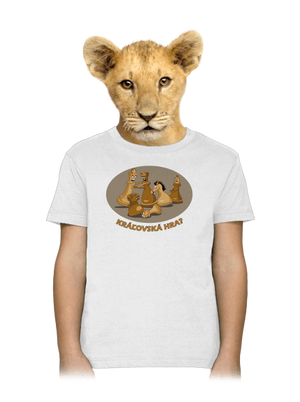 Kráľovská hra detské tričko White