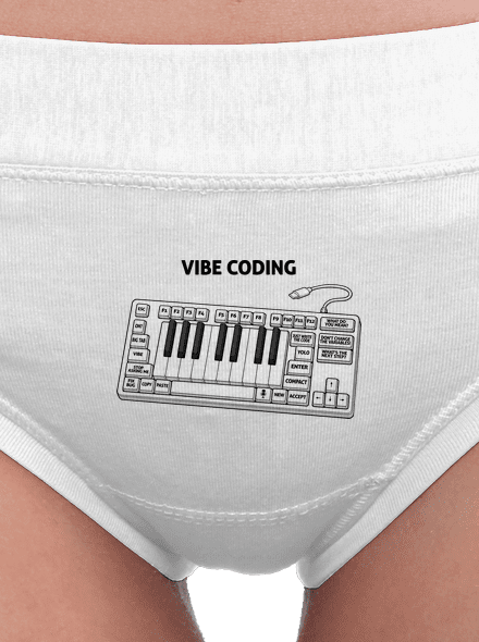 Vibe coding dámske nohavičky White