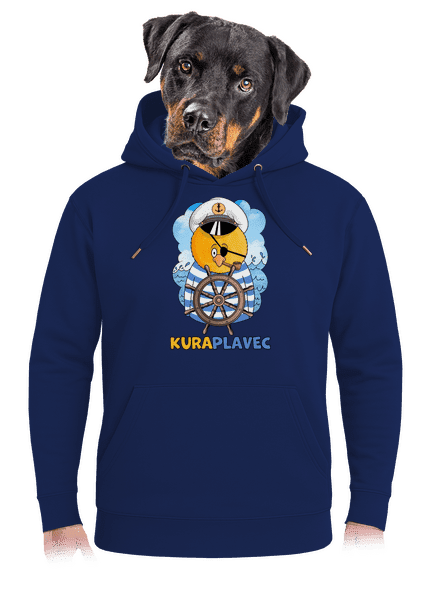 Kuraplavec unisex mikina premium Navy