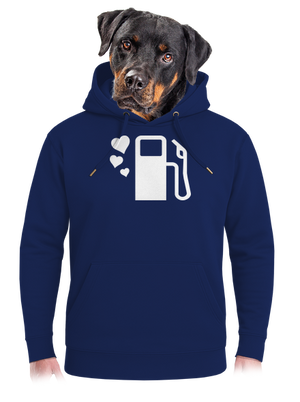 Plnú prosím unisex mikina premium Navy