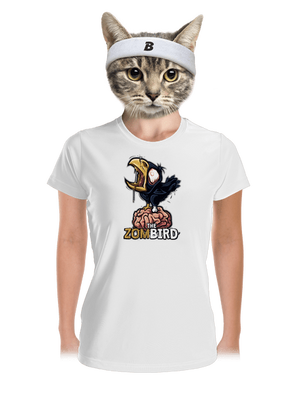 Zombird dámske športové tričko White