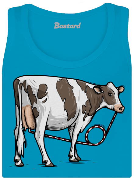 Cow drink dámske tielko klasické Blue Atol