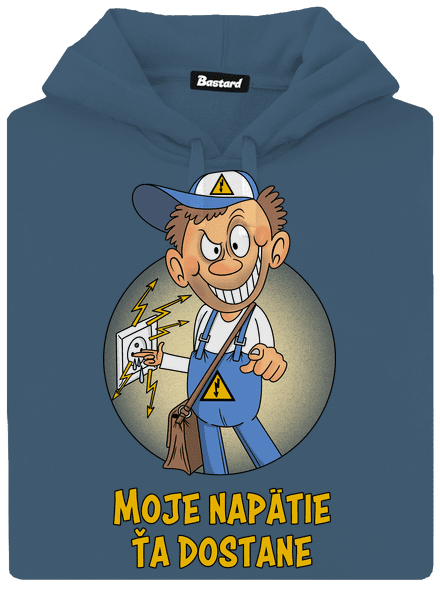 Moje napätie dámska mikina klokanka Denim