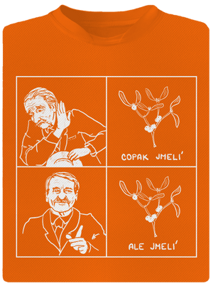 Cimrman: Copak jmelí pánske športové tričko Neon Orange
