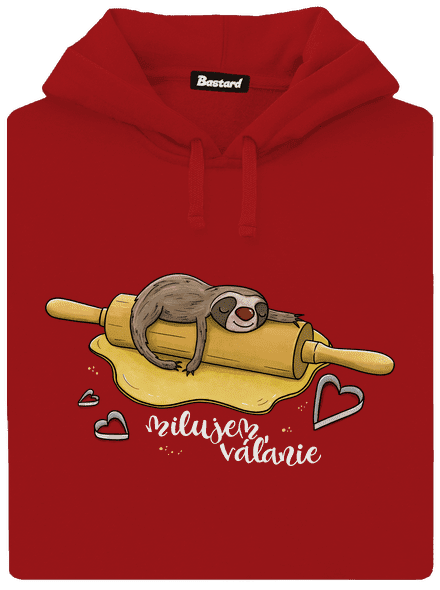 Milujem váľanie dámska mikina klokanka Red Mal