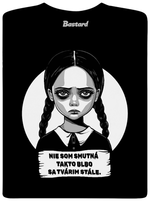 Nie som smutná pánske dlhý rukáv Black