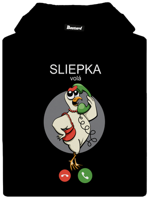 Sliepka volá dámska mikina klokanka Black