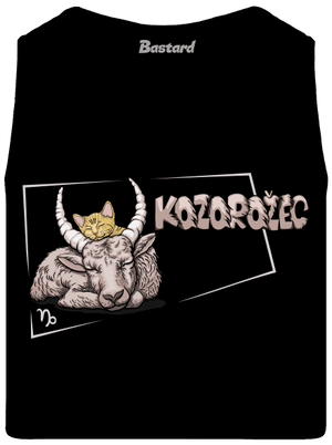 Mačací horoskop: Kozorožec pánske tielko Black