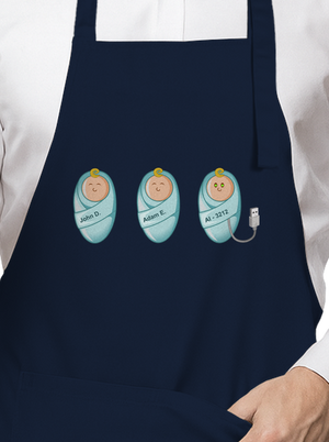 AI baby zástera Navy