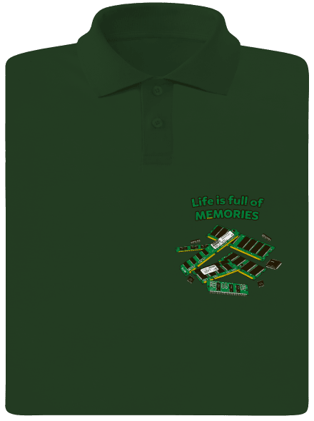 Uchované v pamäti pánska polokošeľa Bottle Green Mal