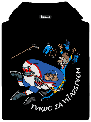 Tvrdo za víťazstvom detská mikina klokanka Black