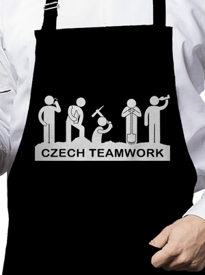 Czech Teamwork zástera Black