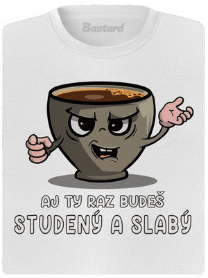 Studená káva dámske športové tričko White