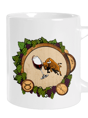 Vínny horoskop: Býk veľký hrnček White