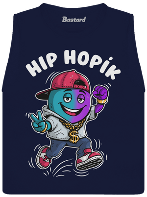 Hip Hopík dámske tielko voľné Navy