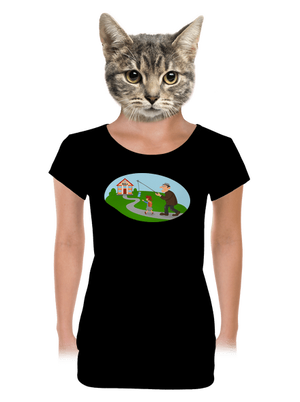 dámske tričko s lemom