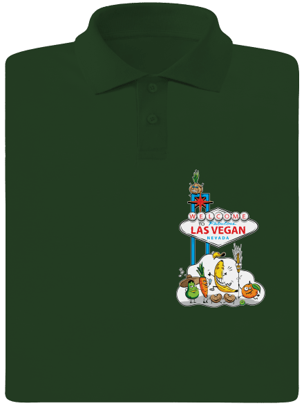 Las Vegan pánska polokošeľa Bottle Green Mal