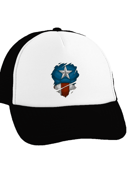 Captain Inside šiltovka truckerka Black cap
