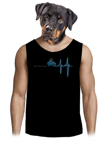 Coffee help pánske tielko Black