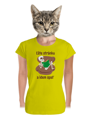 Ešte stránku dámske tričko prémium Lemon