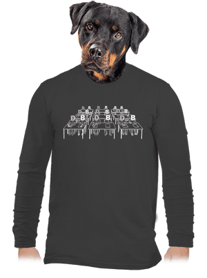 Cimrman: Debil, blbeček pánske dlhý rukáv Dark Grey