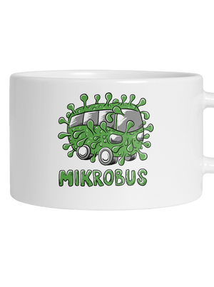 Mikrobus hrnček makronka White