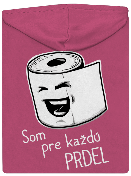 Prdel dámska mikina na zips Magenta