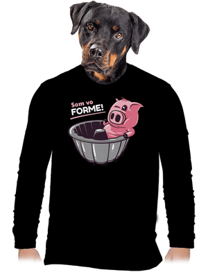 Vo forme pánske dlhý rukáv Black